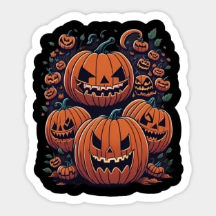 halloween pumpkins Sticker